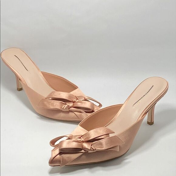 Loeffler Randall Double-Bow Satin Mules size 10.5 - Picture 8 of 12